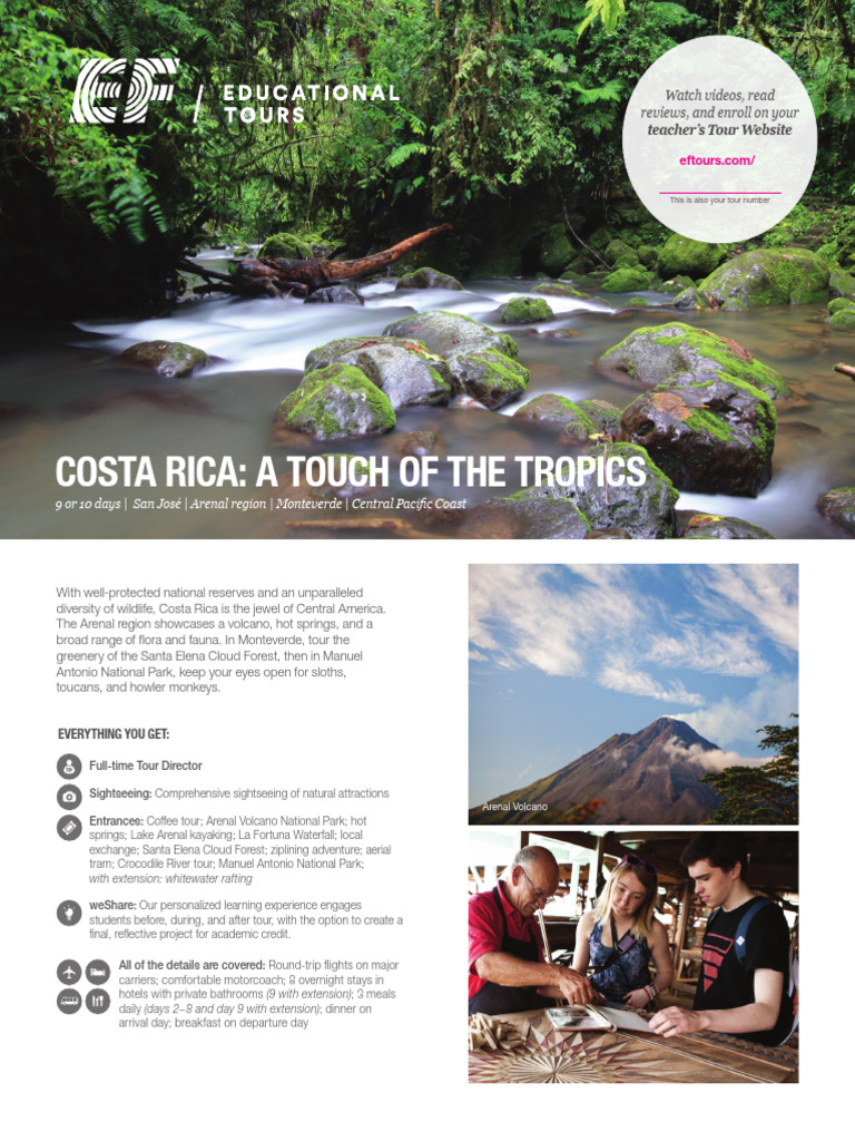 Costa Rica Itinerary | PDF