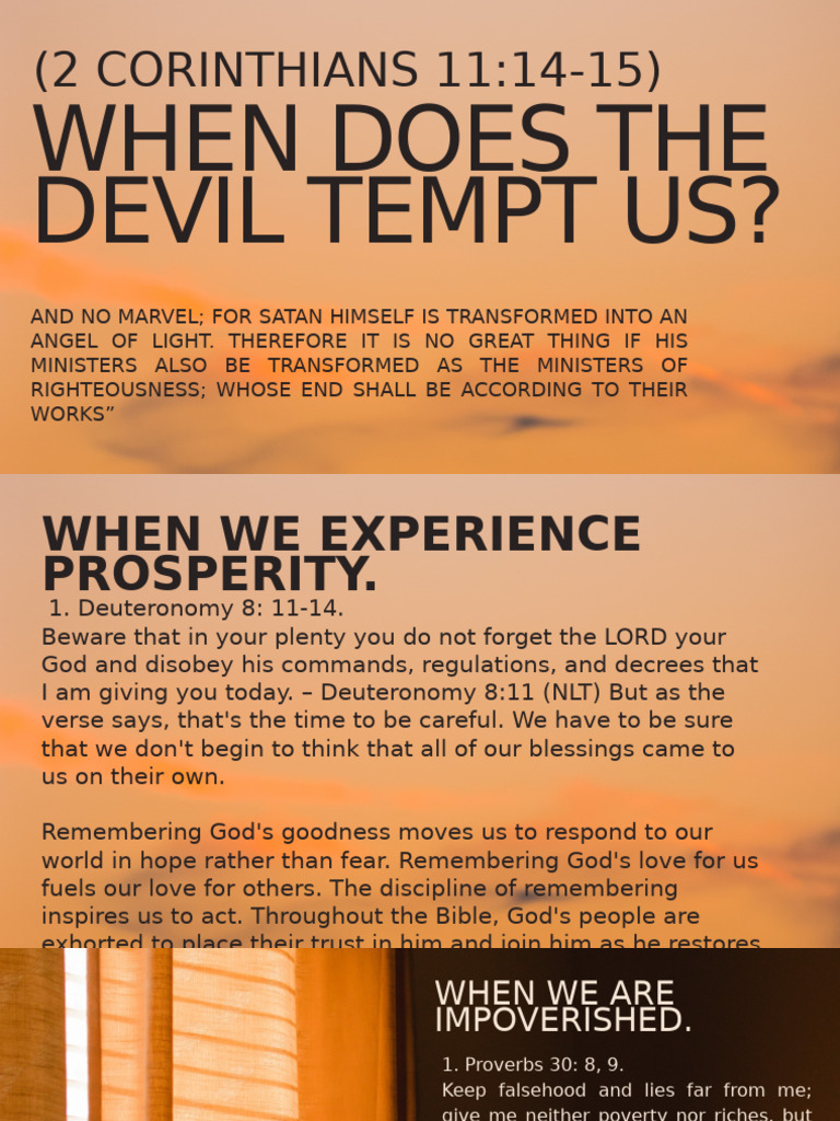 When Does The Devil Tempt Us PDF Anger Satan