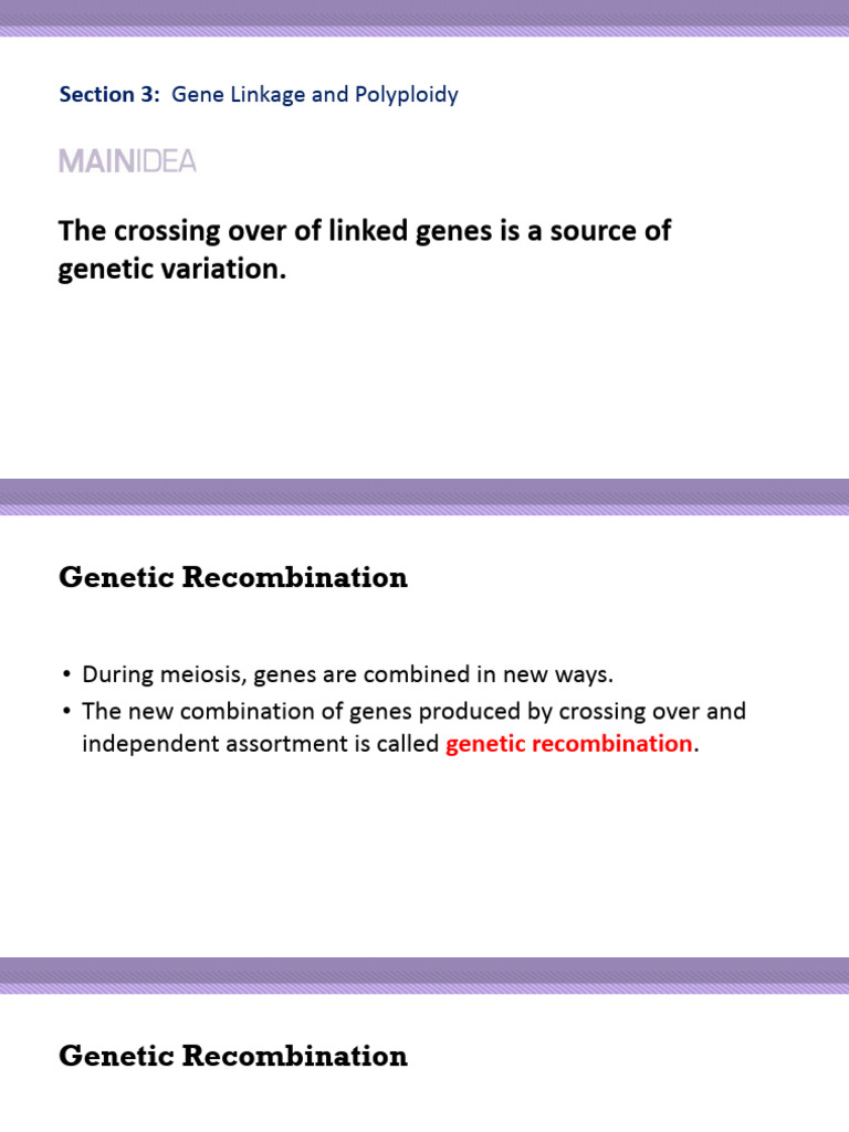 Ch+10+Sexual+Reproduction+and+Genetics Section+3.Pptx | PDF