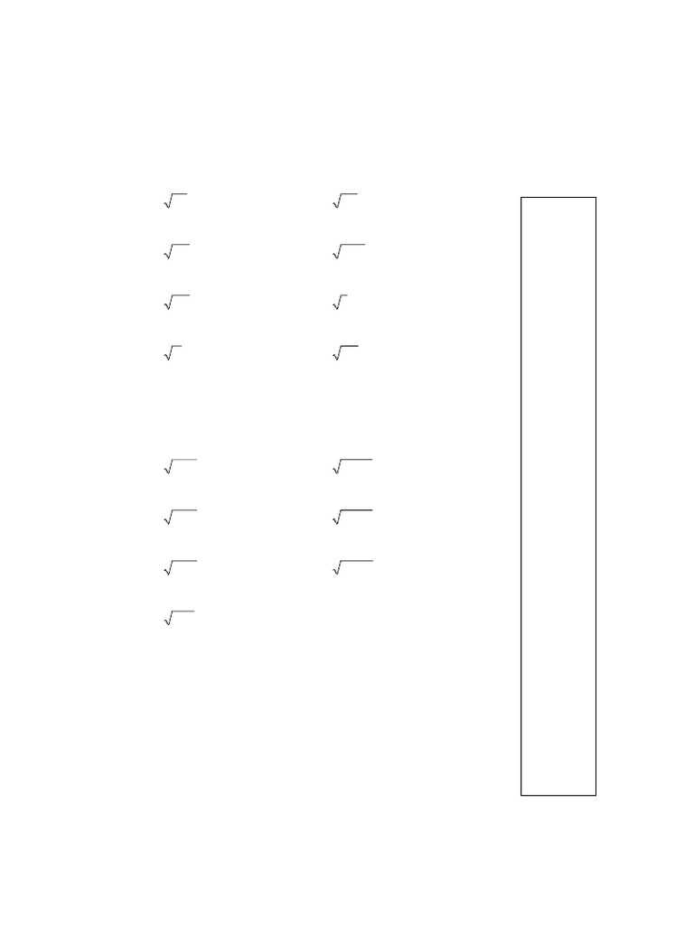 Square Roots | PDF