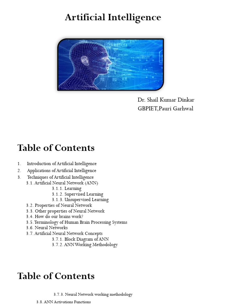 Artificial Intelligence | PDF | Neuron | Artificial Intelligence