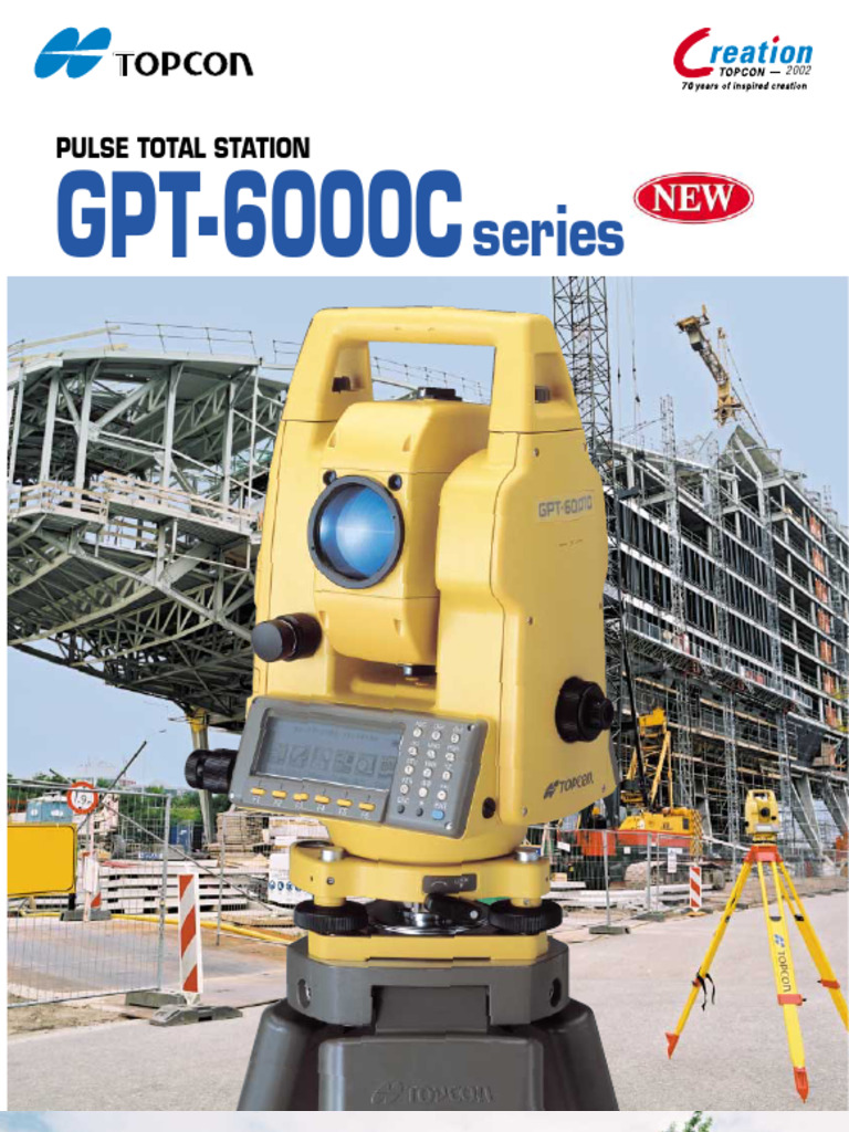 Topcon GPT-6000C Pulse Total Station | PDF | Surveying | Minute And ...