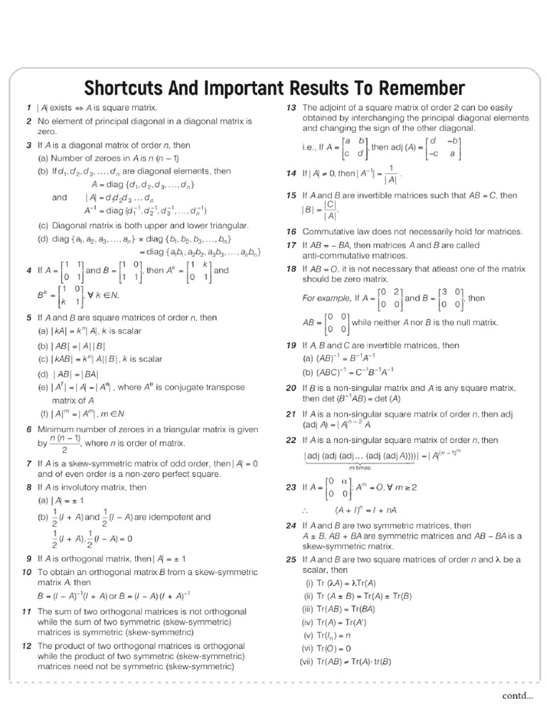Math Imp Concepts p2 | PDF
