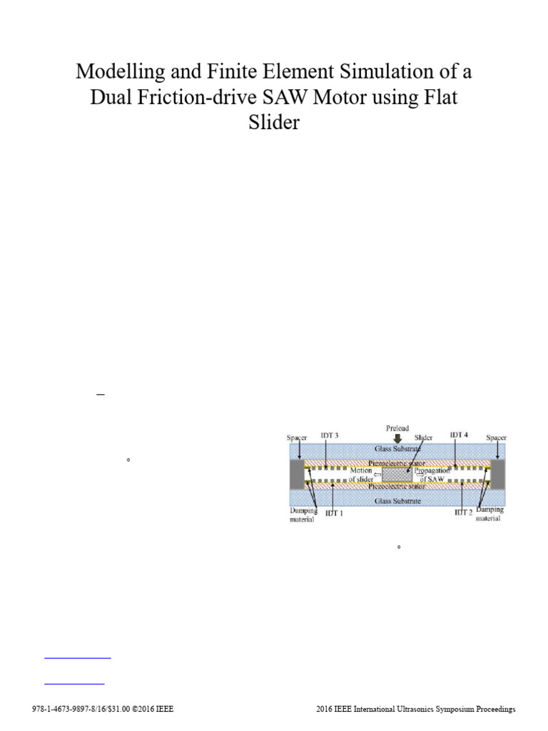 2016 - IEEE IUS - Modelling and Finite Element Simulation | PDF ...