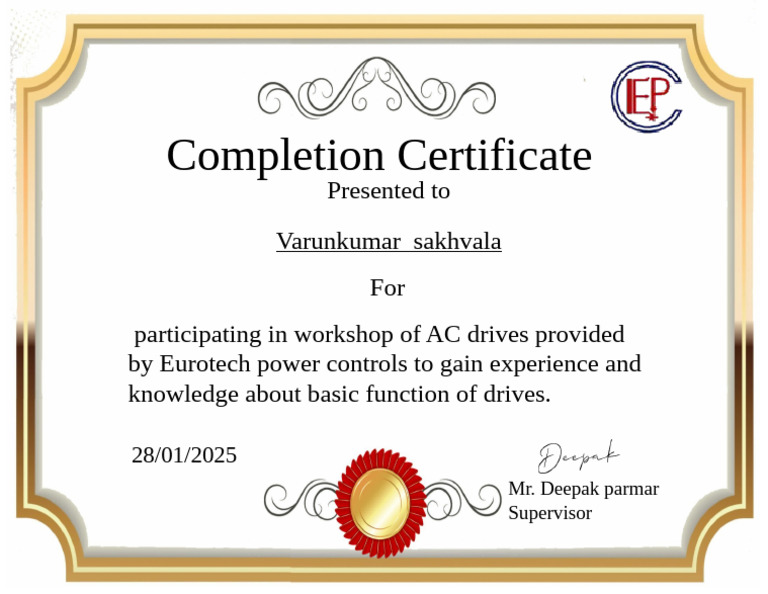 Certificate Template Powerpoint 3 | PDF