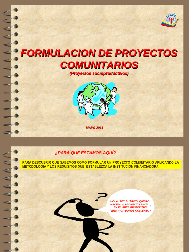 Formulación de Proyectos Comunitarios | PDF | Presupuesto | Economias