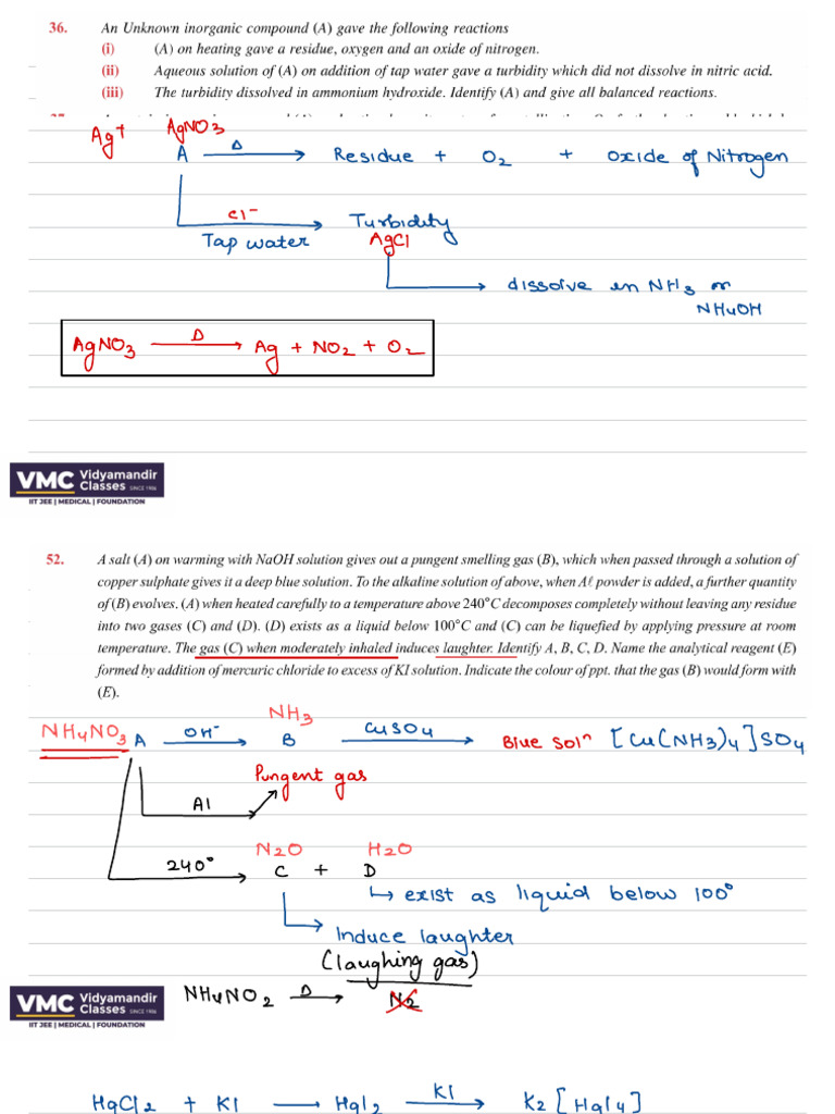 Class 12 Salt Analysis Practical Guide | PDF | Solubility | Physical ...