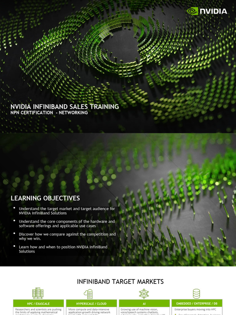NVIDIA InfiniBand Sales Training Overview | PDF | Supercomputer ...