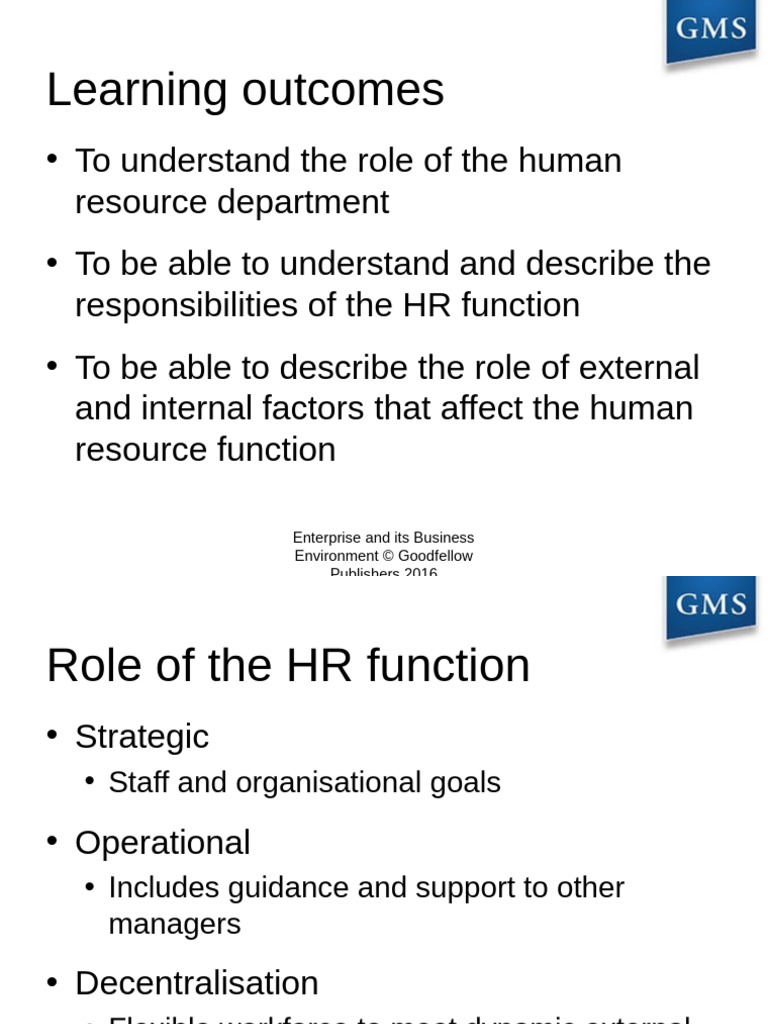 The Human Resource Function | PDF | Business | Recruitment