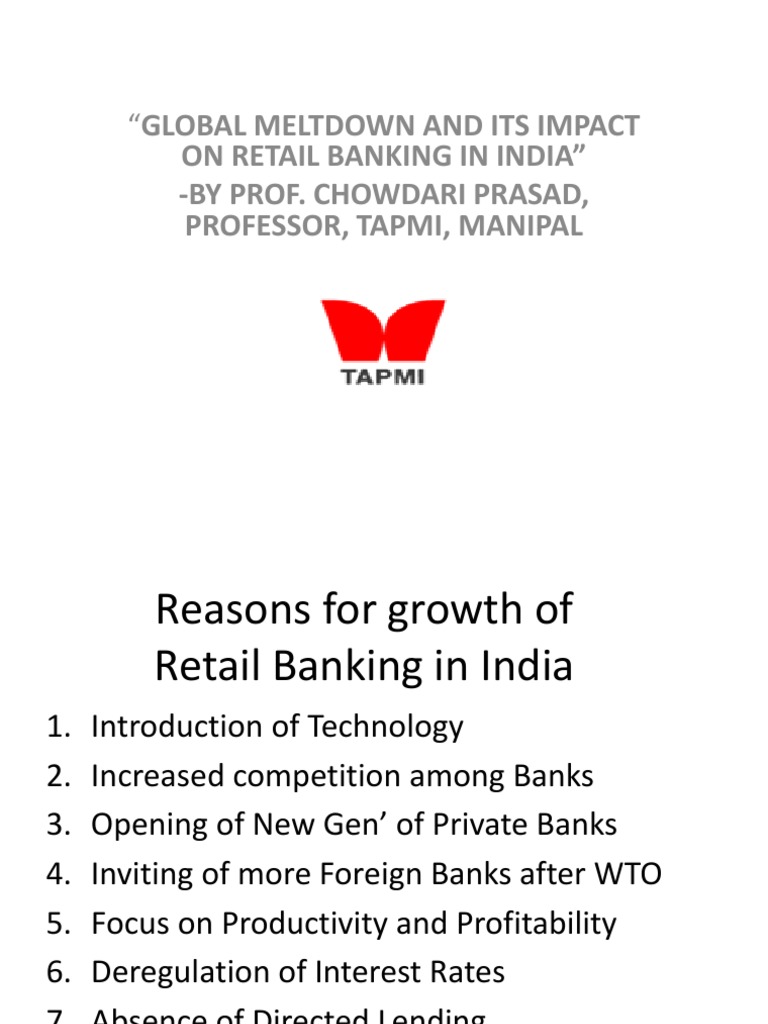 Retail Banking In India Banks Loans