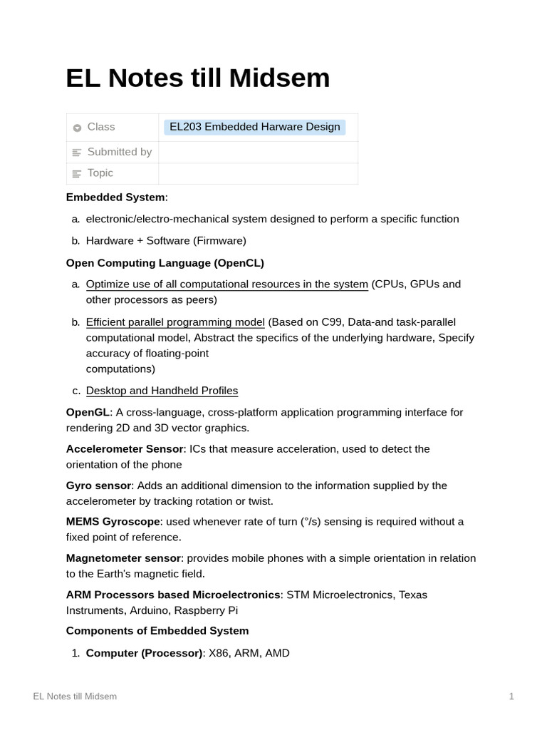 Embedded Hardware Design Notes | PDF | Random Access Memory | Central ...