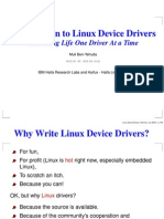 Intro Linux Device Drivers