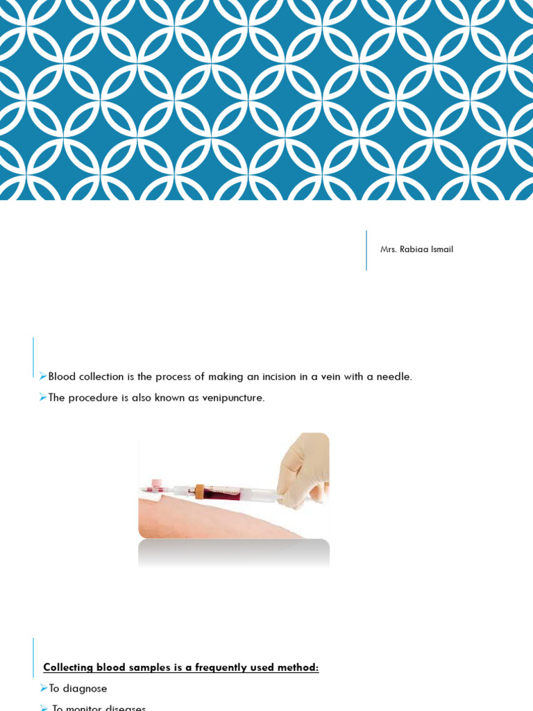 Blood Collection Methods and Tubes | PDF | Vein | Blood