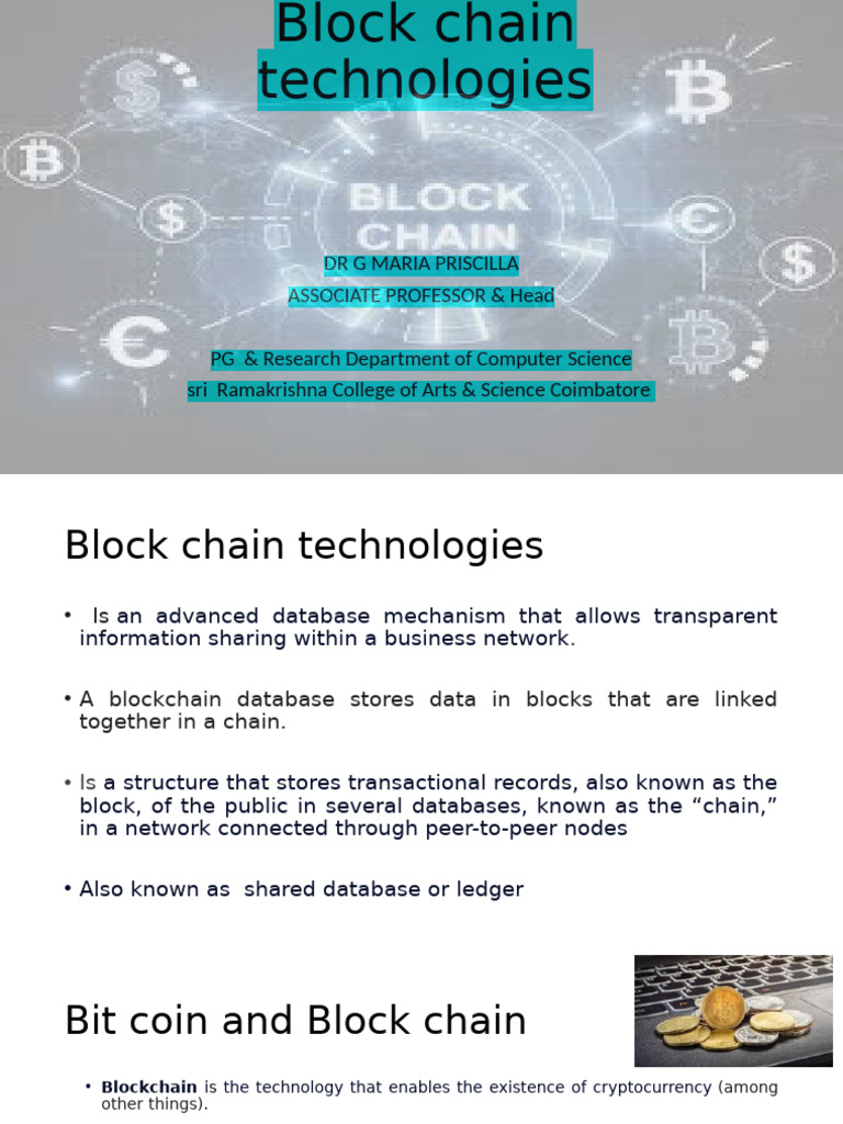 Block Chain Introuduction | PDF | Public Key Cryptography | Key ...