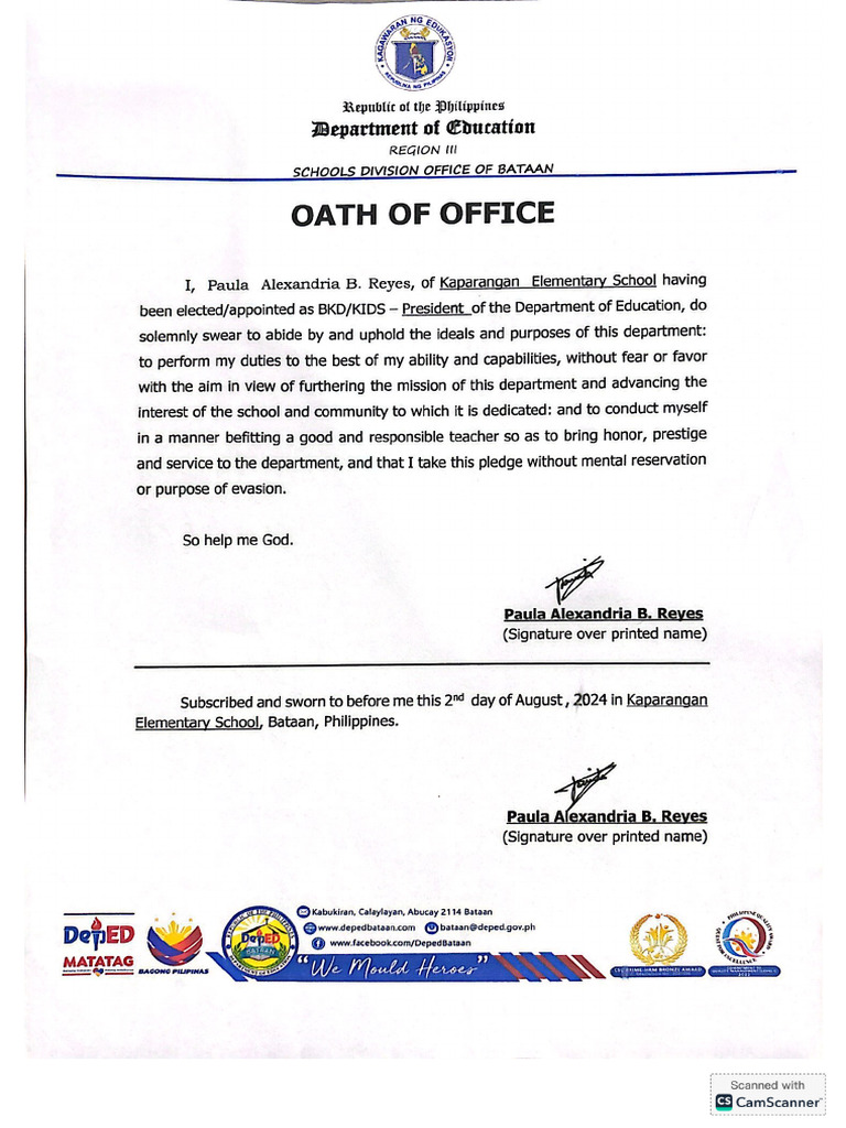 Oath of Office | PDF