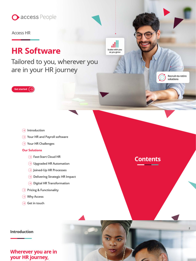 Access People HR Software Brochure PDF Cloud Computing Automation