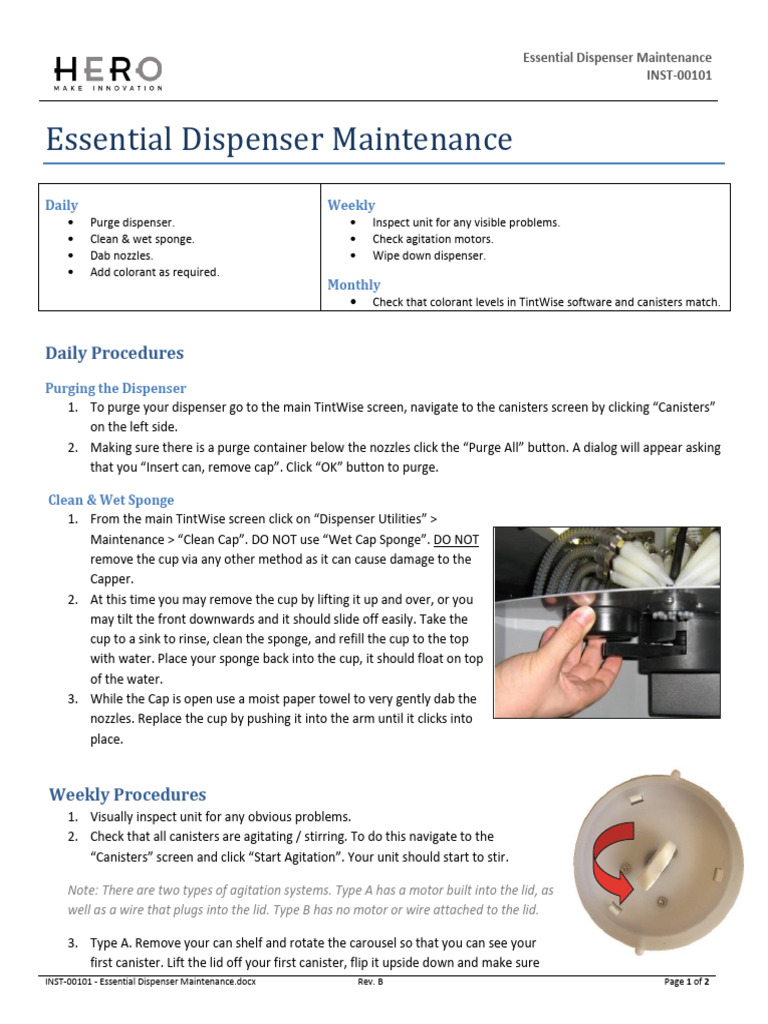 Essential Dispenser Maintenance Guide | PDF