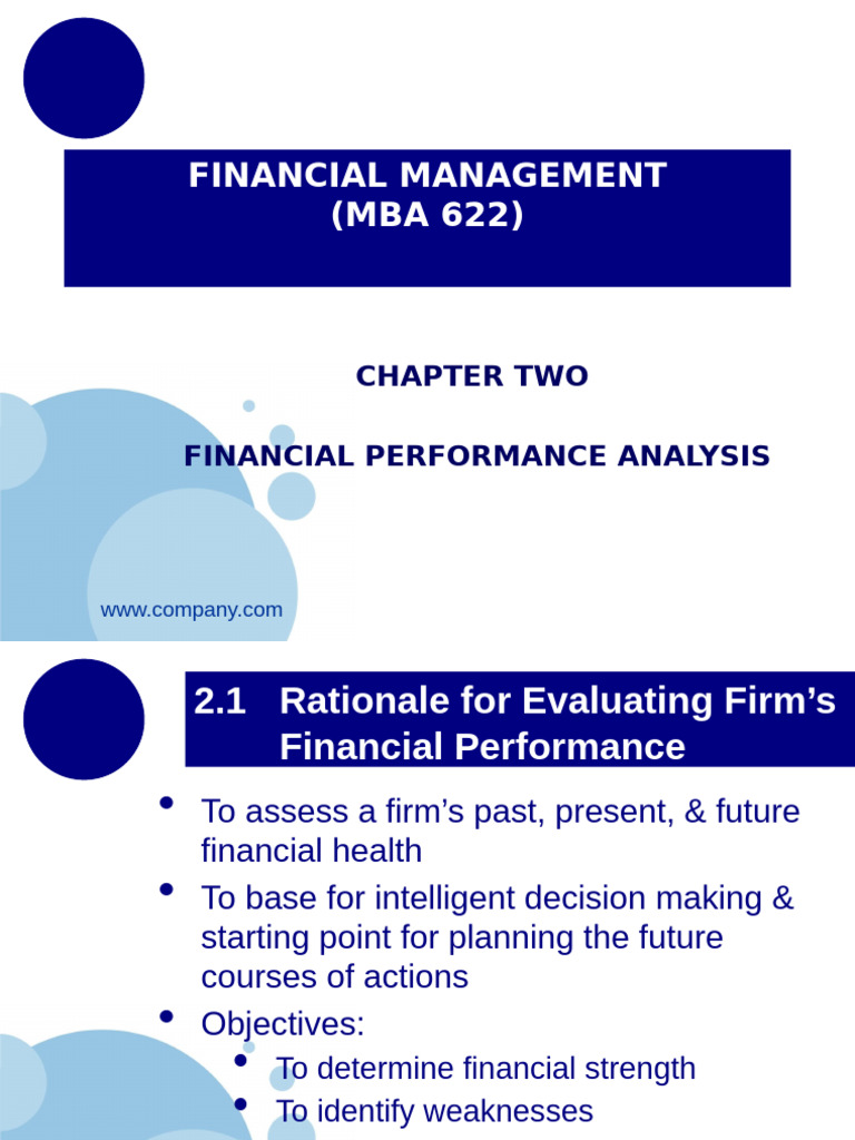 Financial Management and Analysis PDF Revenue Return On Investment