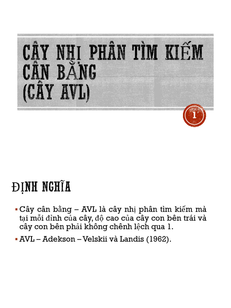 CÂY NHỊ PHÂN TÌM KIẾM CÂN BẰNG | PDF