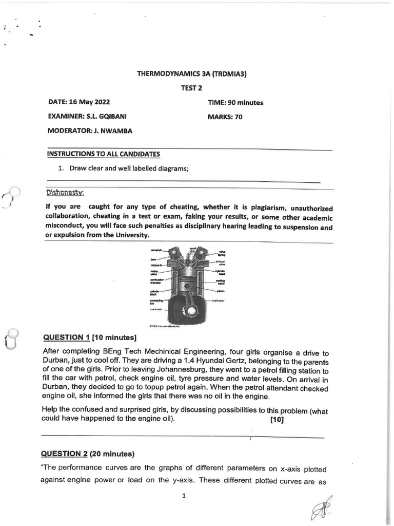 Test 2 With Memo Pdf