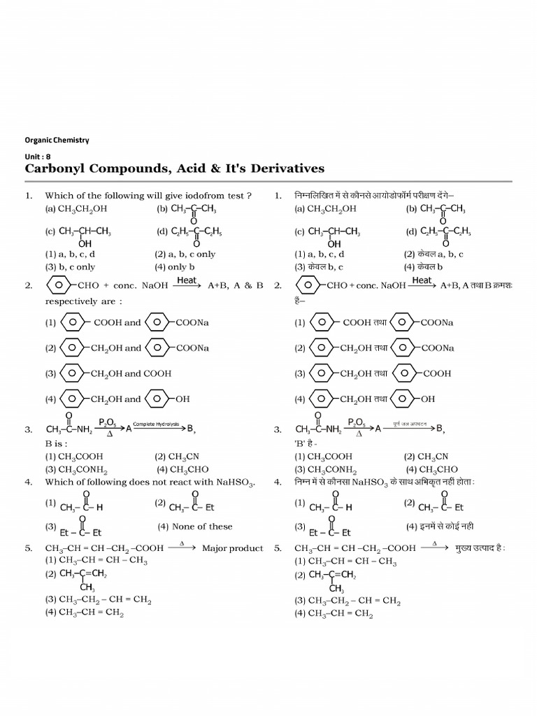 DPP Carbonyl and Acid | PDF