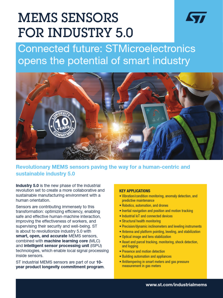 MEMS Sensors for Industry 5.0 Revolution | PDF | Sensor