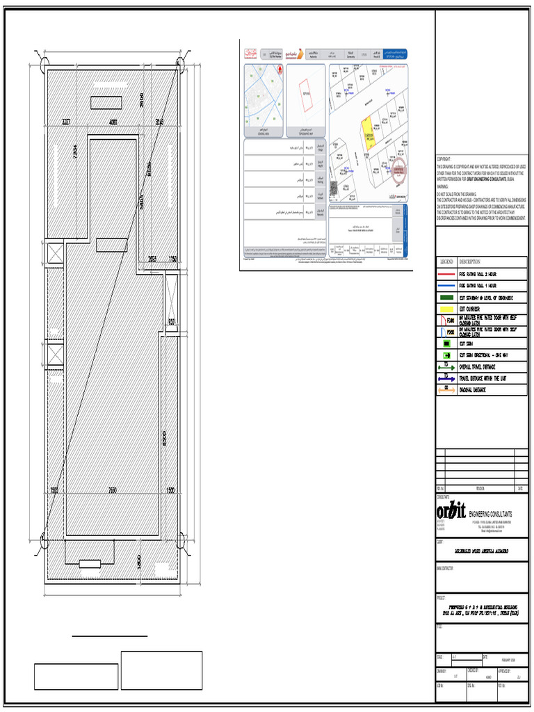 Life Safety Layout for Residential Building | PDF | Drawing | Design