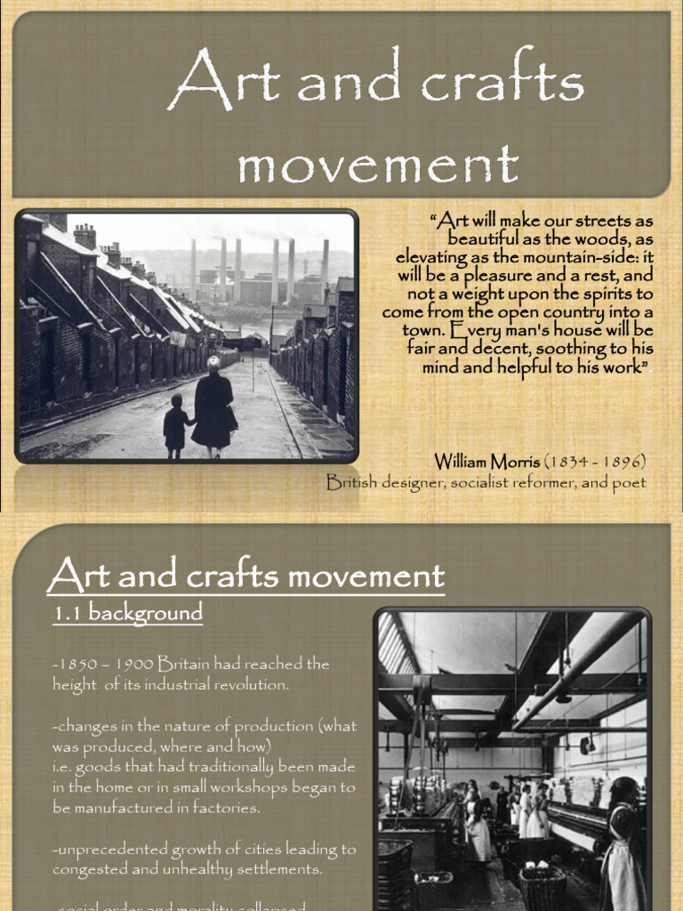 Art and Crafts Movement Overview | PDF | Arts And Crafts Movement | The ...
