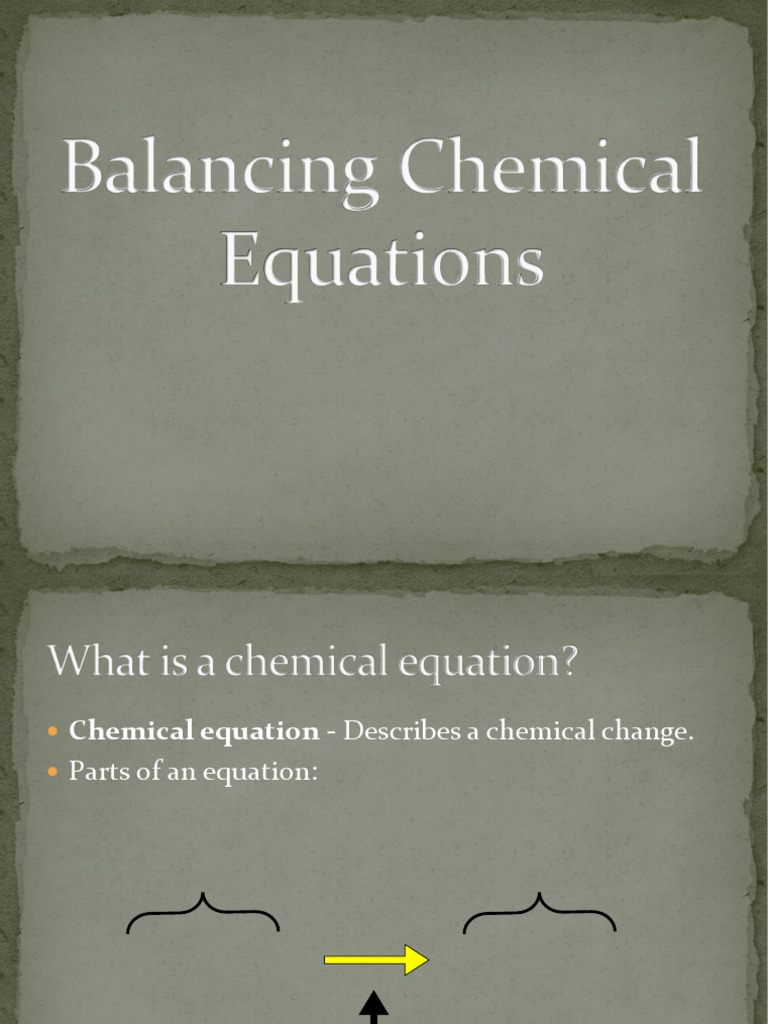 Balancing Chemical Equations Guide | PDF | Chemical Reactions | Molecules