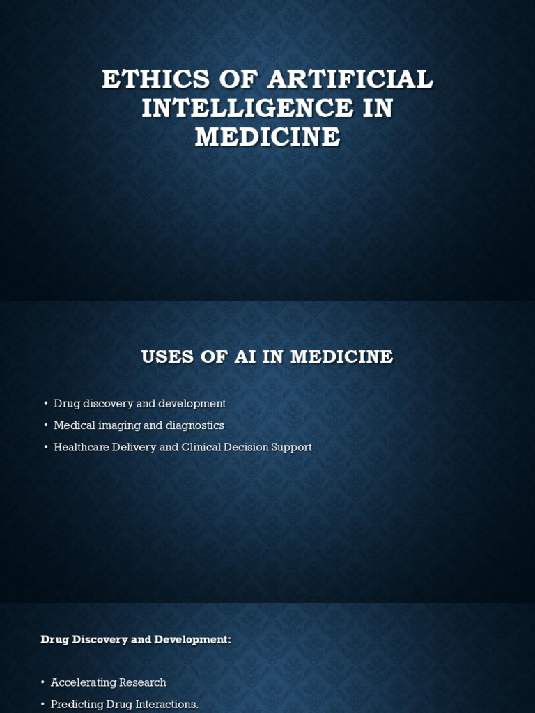 Ethics of AI in Medicine: Key Insights | PDF | Artificial Intelligence ...
