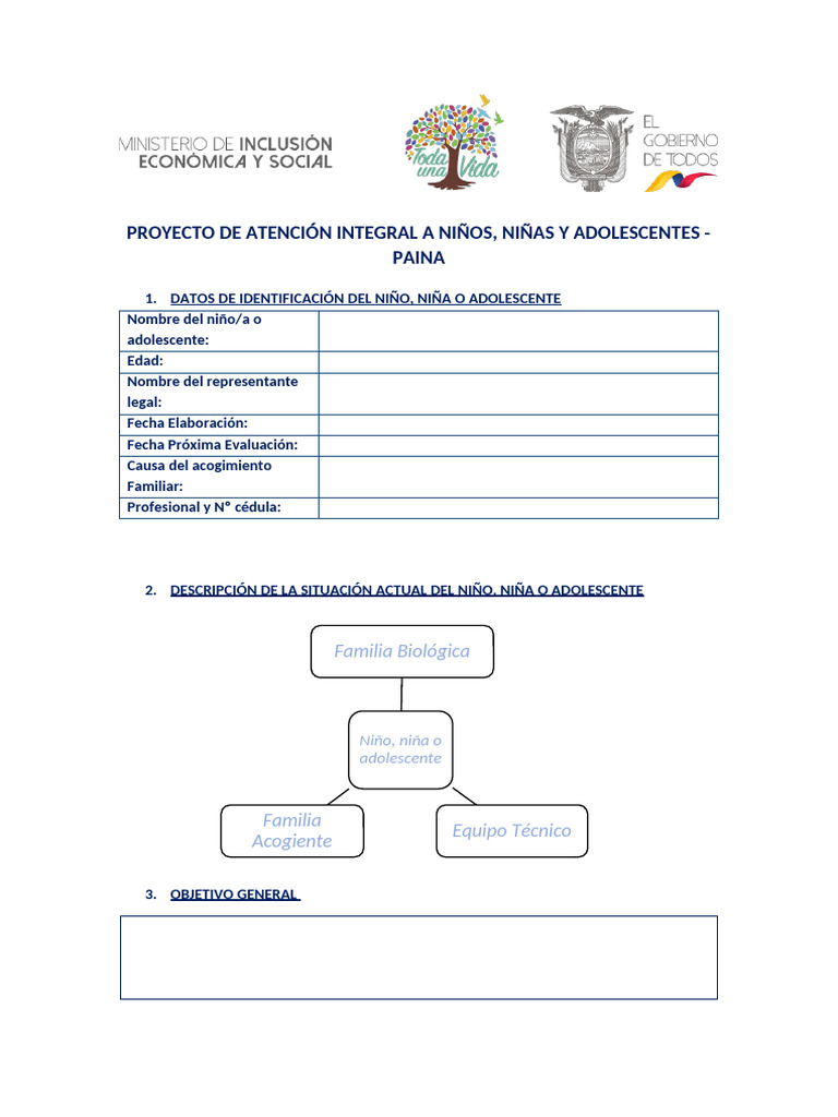 Plan de Atención Integral para Niños y Adolescentes | PDF ...