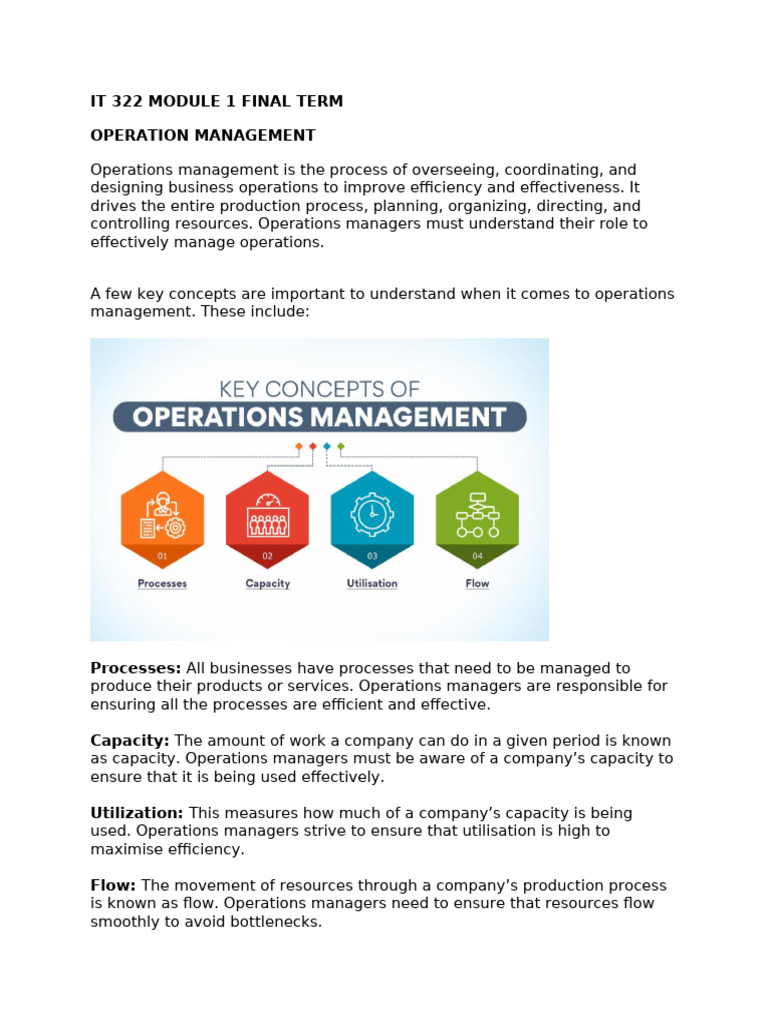 It 322 Module 1 Final Term | PDF | Competitive Advantage | Labour Economics