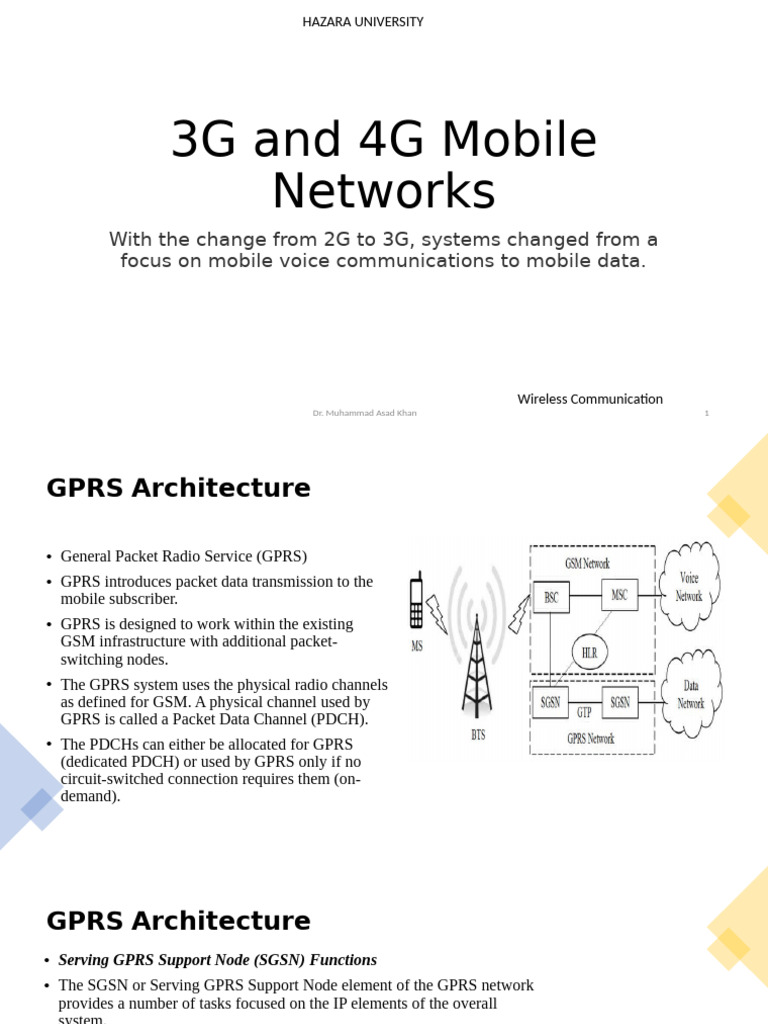 3G and 4G Mobile Network Architecture | PDF | High Speed Packet Access ...