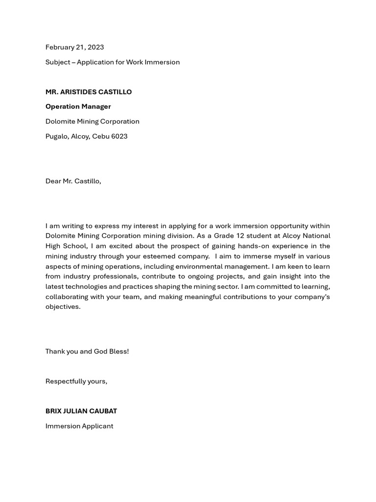 Immersion 1 | PDF