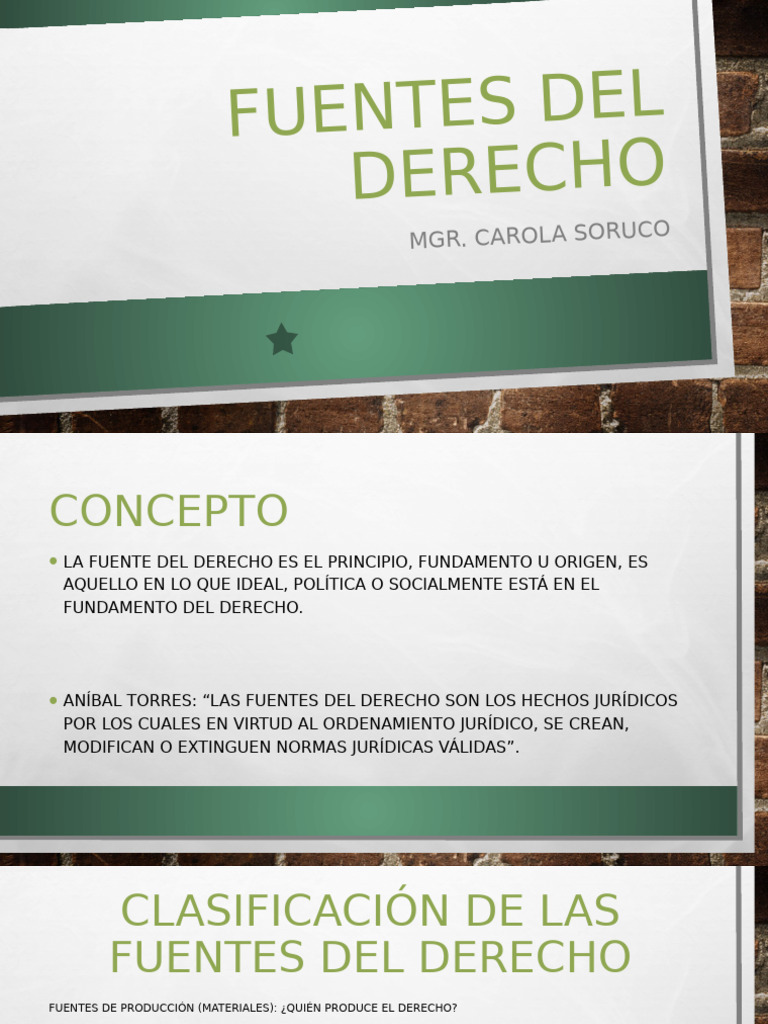 Fuentes Del Derecho 2 | PDF | Fuentes del derecho | Caso de ley