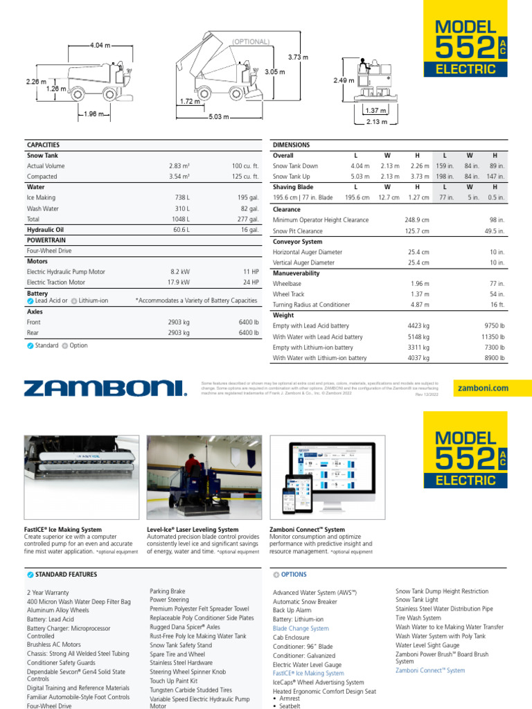 552ac Specs en | PDF | Vehicles | Motor Vehicle