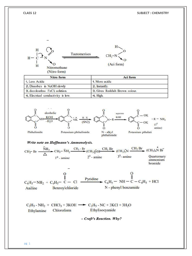 Chloropicrin Preparation in Chemistry | PDF | Amine | Chemical Reactions