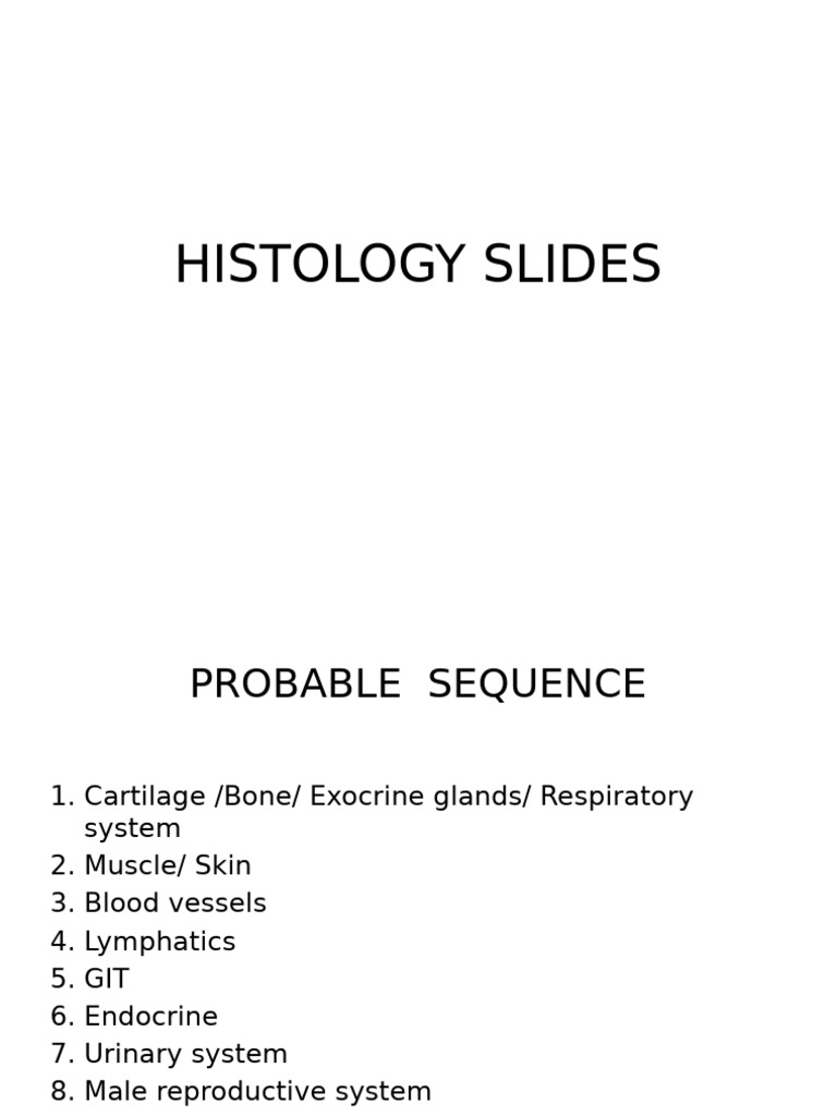 Histology Slides | PDF