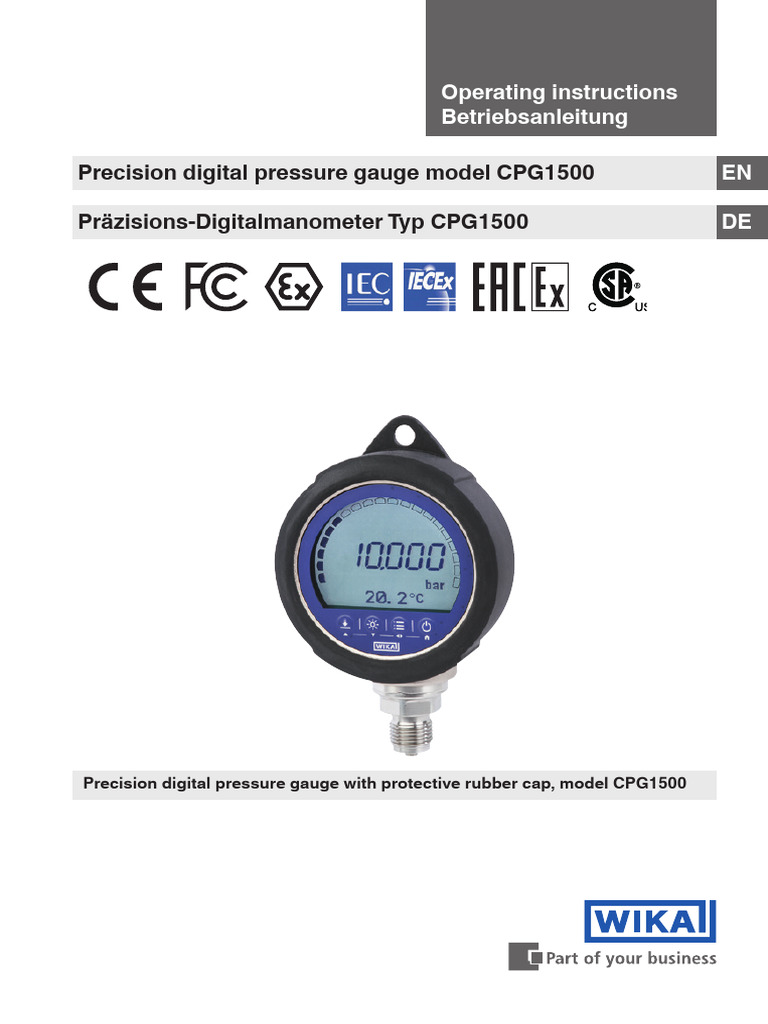 OI CPG1500 en de 74592-033336 | PDF | Calibration
