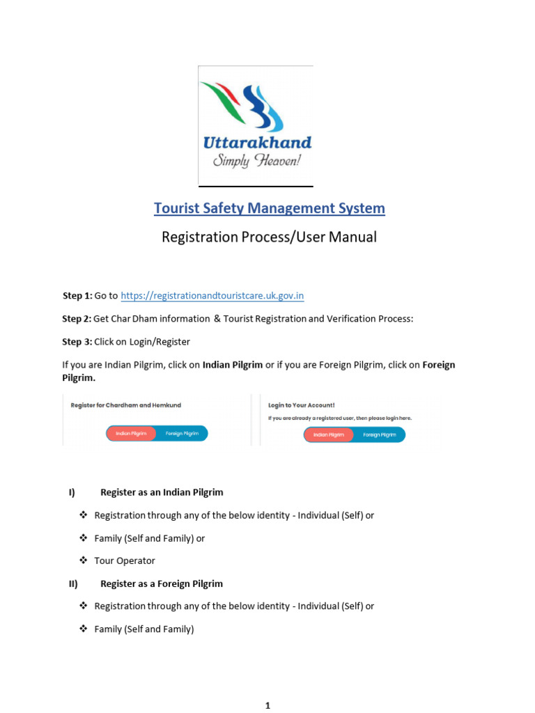 Char Dham Yatra Registration Guide | PDF | Password | Google Play