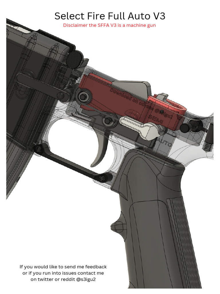 SFFA V3 Documentation V12 | PDF | Trigger (Firearms) | Firearms