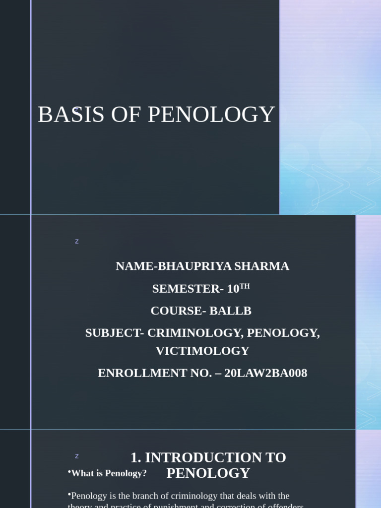 Overview of Penology and Punishment | PDF | Punishments | Penology