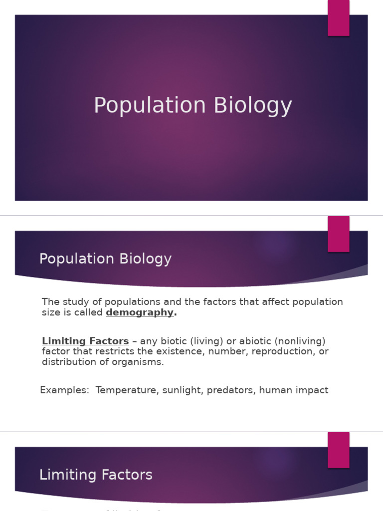 Population Biology Notes | PDF | Ecosystem | Population