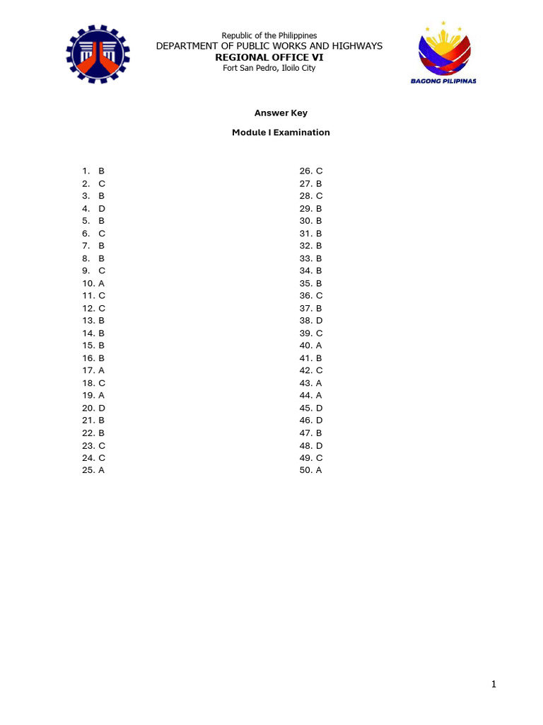 Answer Key | PDF
