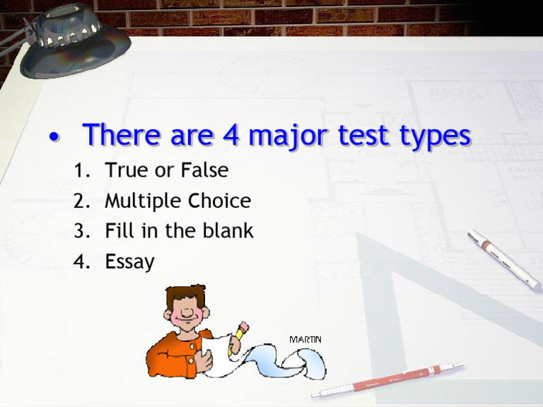 There Are 4 Major Test Types | PDF