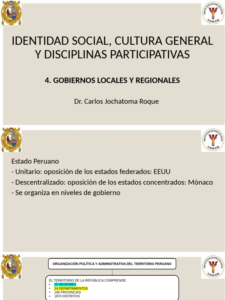 Gobiernos Locales y Regionales | PDF | Gobierno local | Alcalde