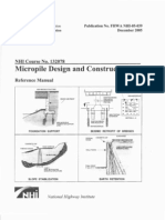 Micropile Design Construction Reference Manual 2005 (FHWA-NHI-05-039)