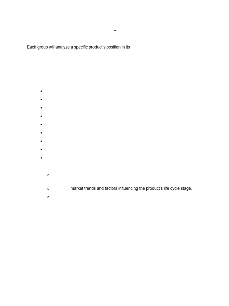 Product Life Cycle Analysis | PDF | Marketing | Consumer Behaviour