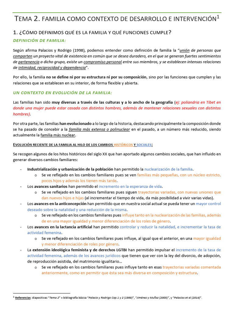 Evolución y Funciones de la Familia | PDF | Teoría de apego | Familia