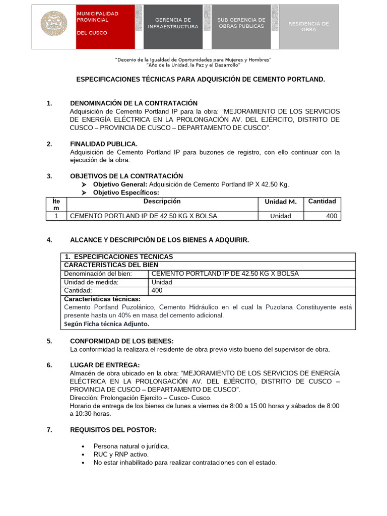 Cemento Portland IP | PDF | Cemento